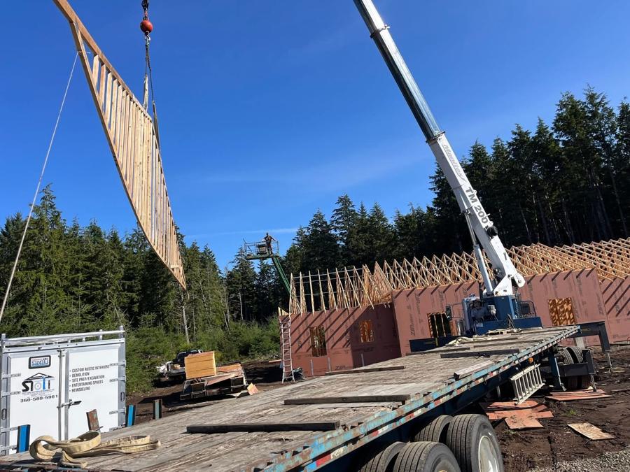 Setting Beams — New Construction
